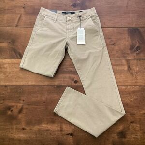 NEW Guess Daniel Skinny Low Rise Chinos Khaki Tan Textured Stretch Pants 29x32